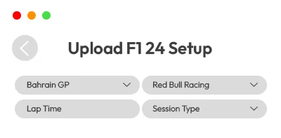 Upload your own F1 25 car setup