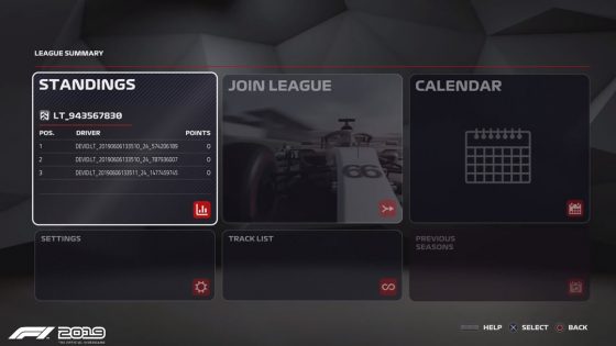 F1 2019 League Racing How To Setup