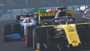 F1 2019 dynamic racing line