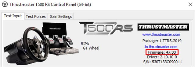 Thrustmaster Firmware Update