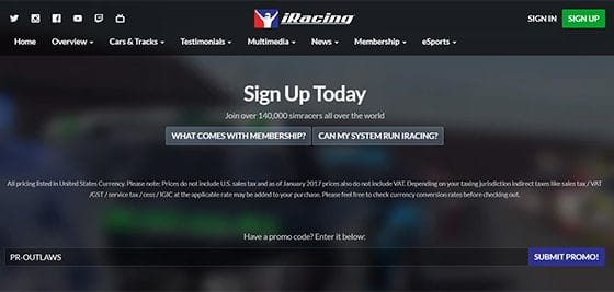iRacing Membership Prices