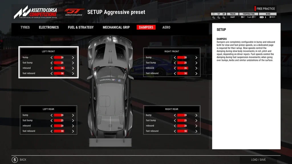 ACC Suspension Setup