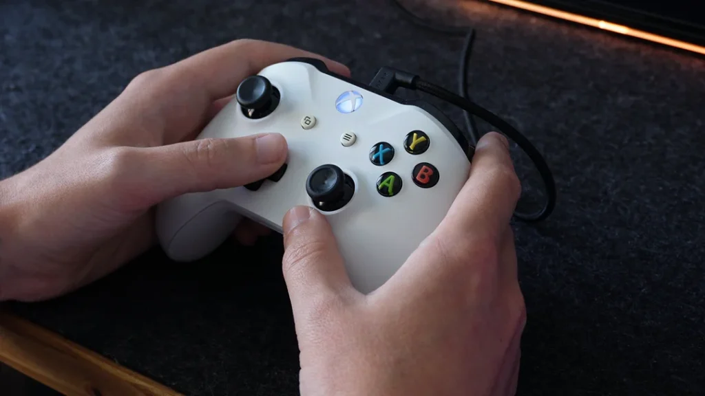 Sim racing with an Xbox controller