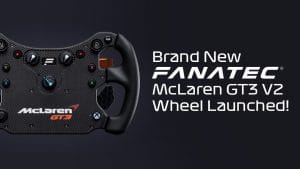New Fanatec McLaren GT3 V2 Steering Wheel
