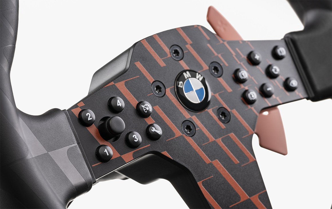 Fanatec CSL Steering Wheel BMW Closeup