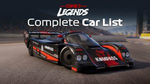 GRID Legends Car List