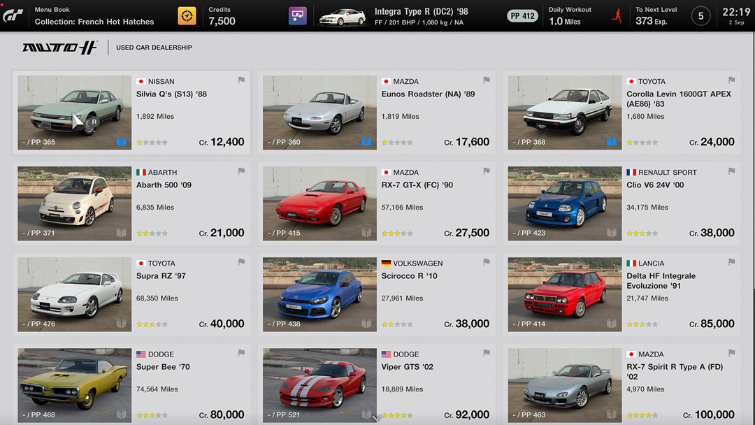 Gran Turismo 7 Complete Car List