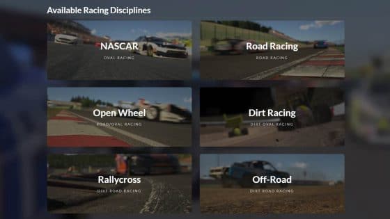 What types of cars are in iRacing?