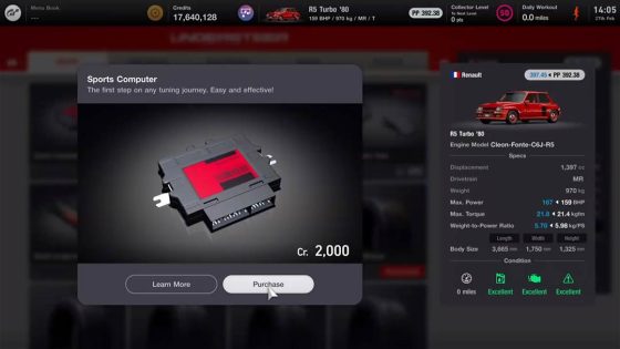 Gran Turismo 7 Tuning Shop