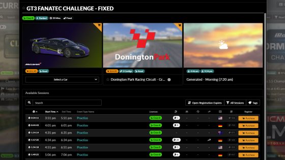 Cost of a full iracing season in B class