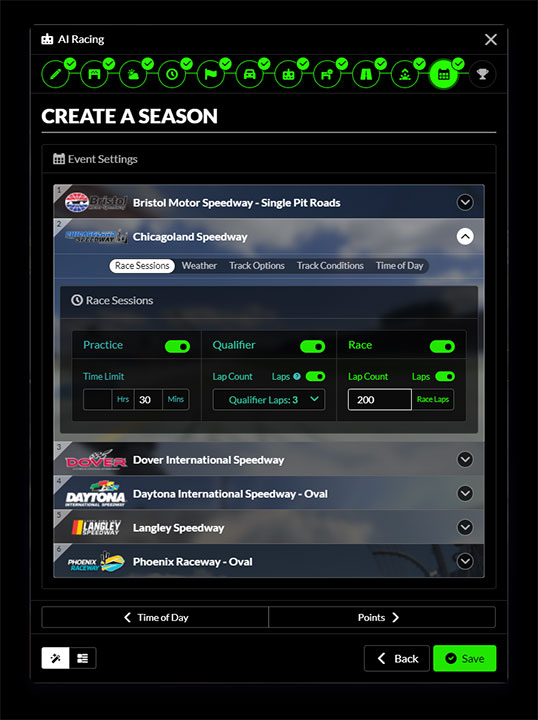 iRacing AI Season single-player mode
