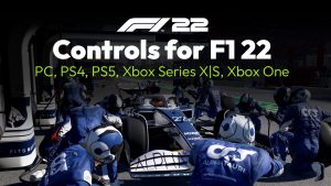 Controls for F1 22 Xbox, PS5
