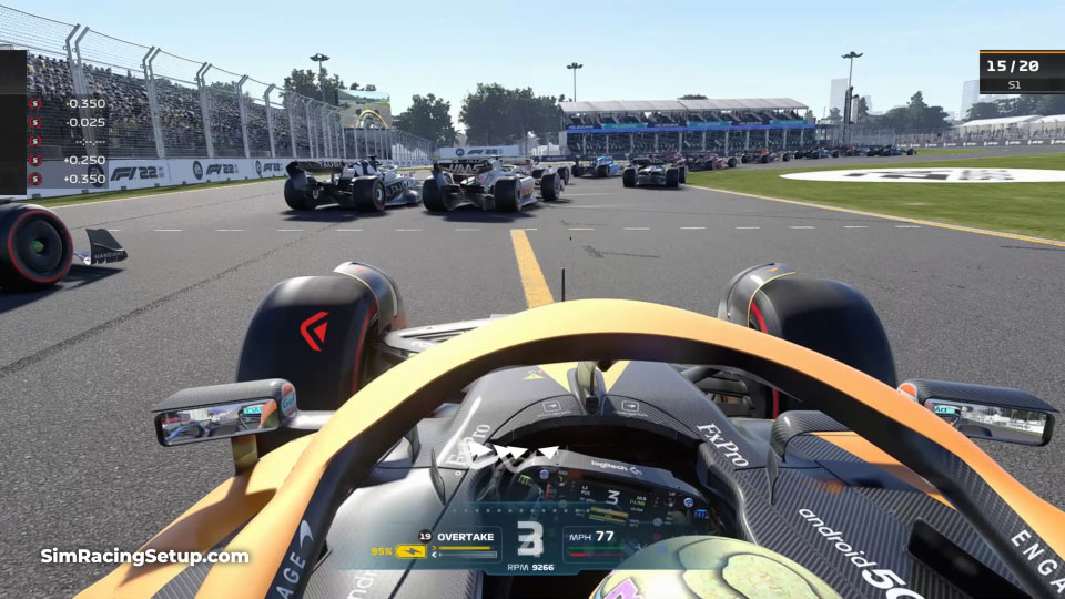 F1 22 race start positioning