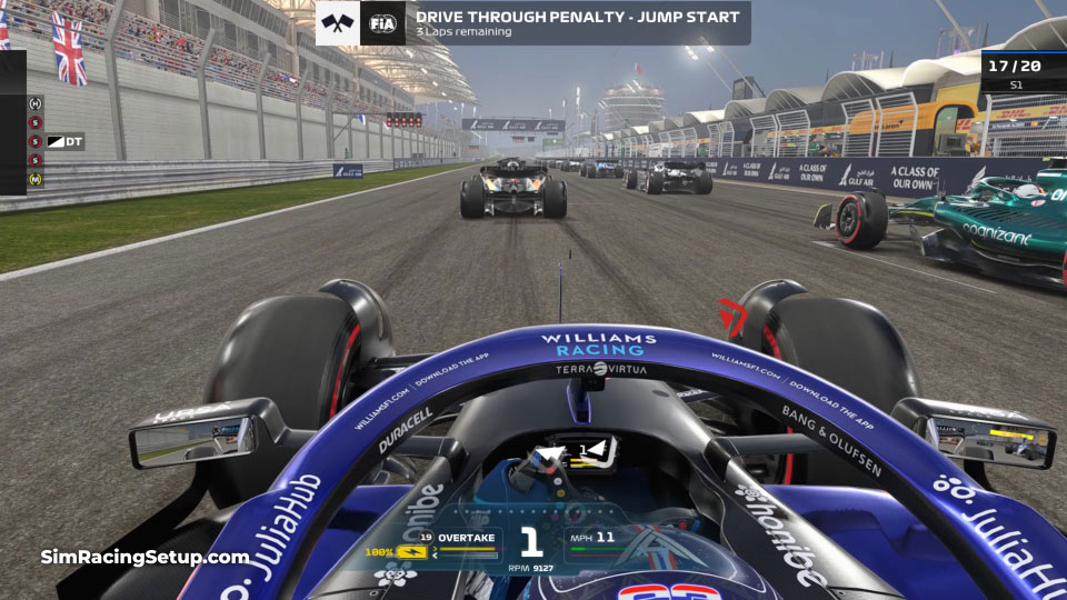 Jump start drive through penalty