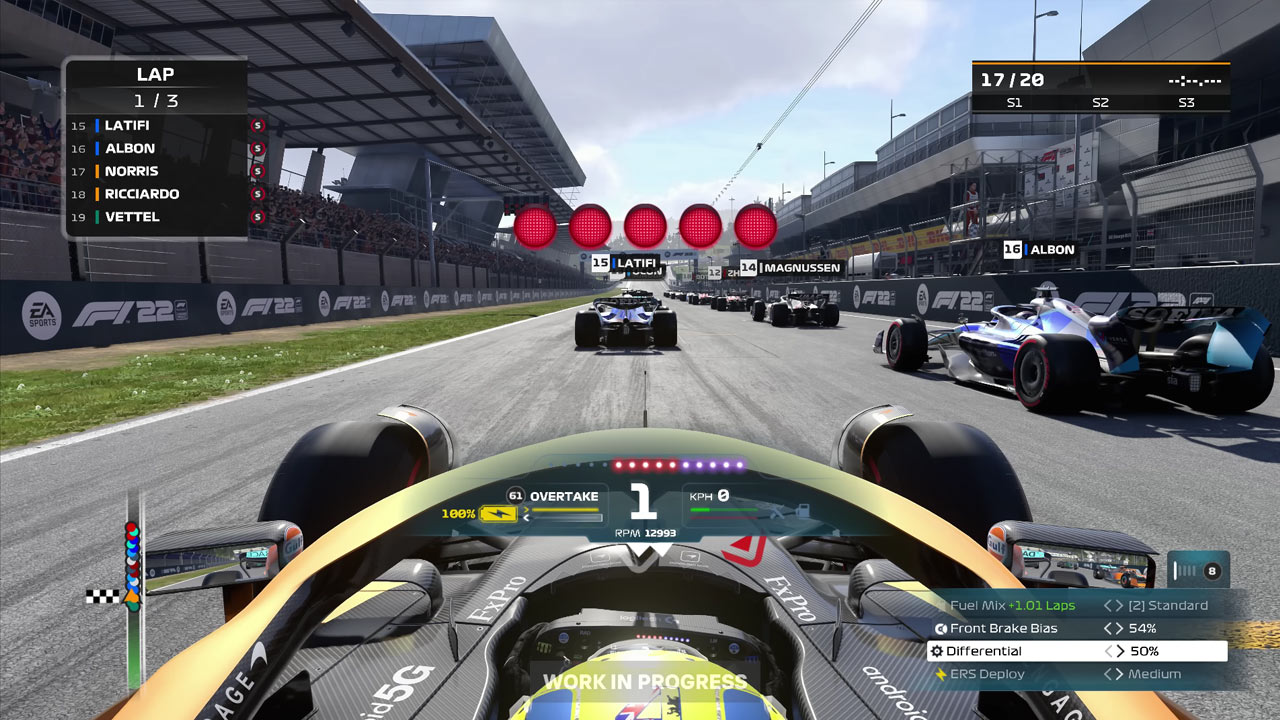 How to get the perfect start in F122