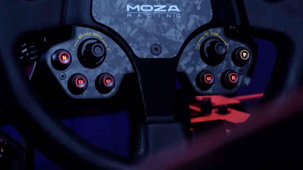 MOZA RS V2 wheel buttons and inputs