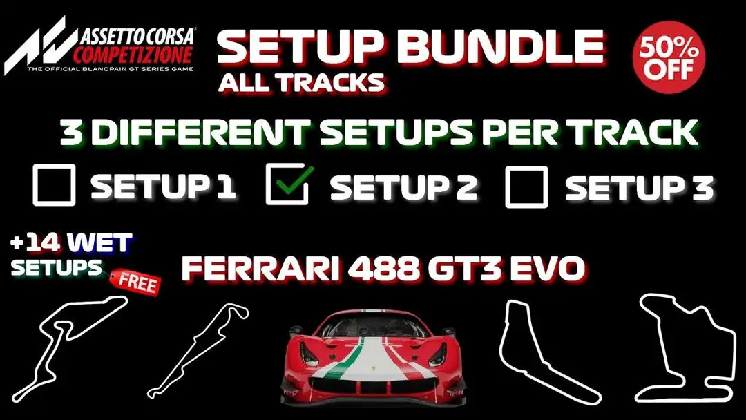 Ferrari 488 GT3 Evo Setup Bundle ACC
