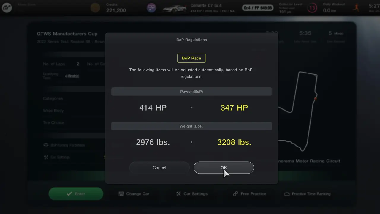 Gran Turismo 7 BoP Adjustments