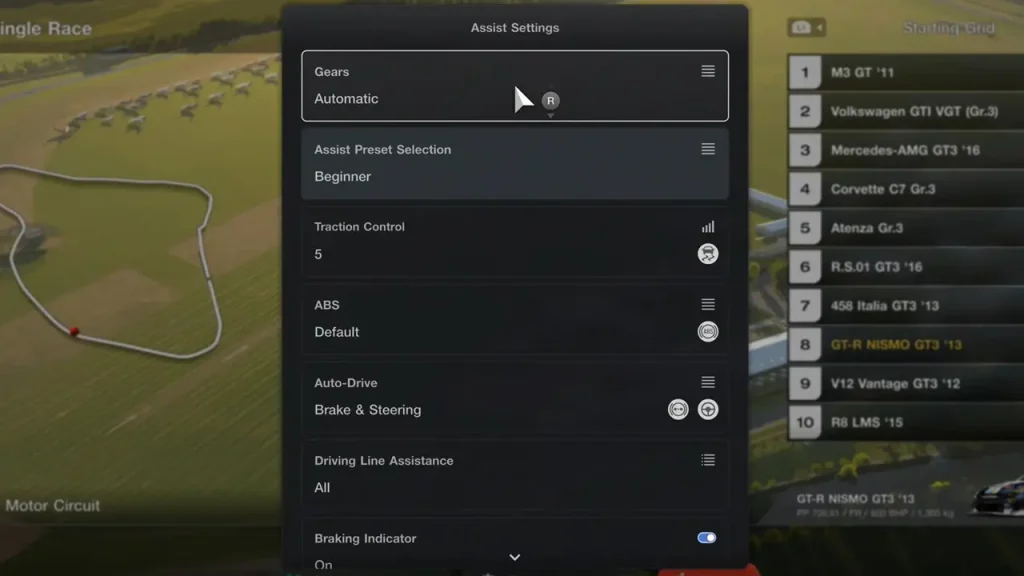 Gran Turismo 7 Assist Settings Guide