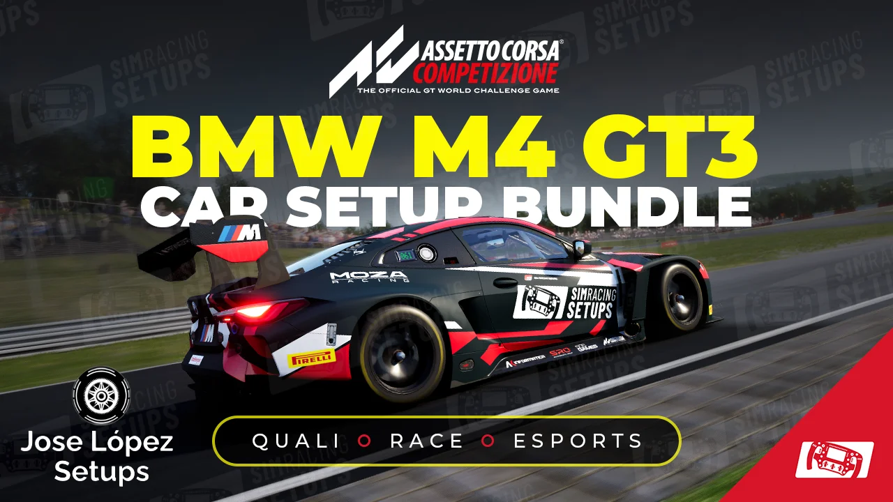 BMW M4 GT3 ACC Car Setup Bundle Sim Racing Setups