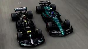 F1 23 Aston Martin vs Mercedes