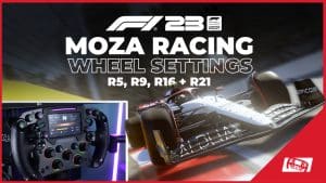 F1 23 MOZA Wheel force feedback settings