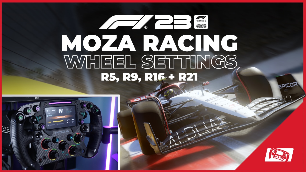 F1 23 MOZA Wheel force feedback settings