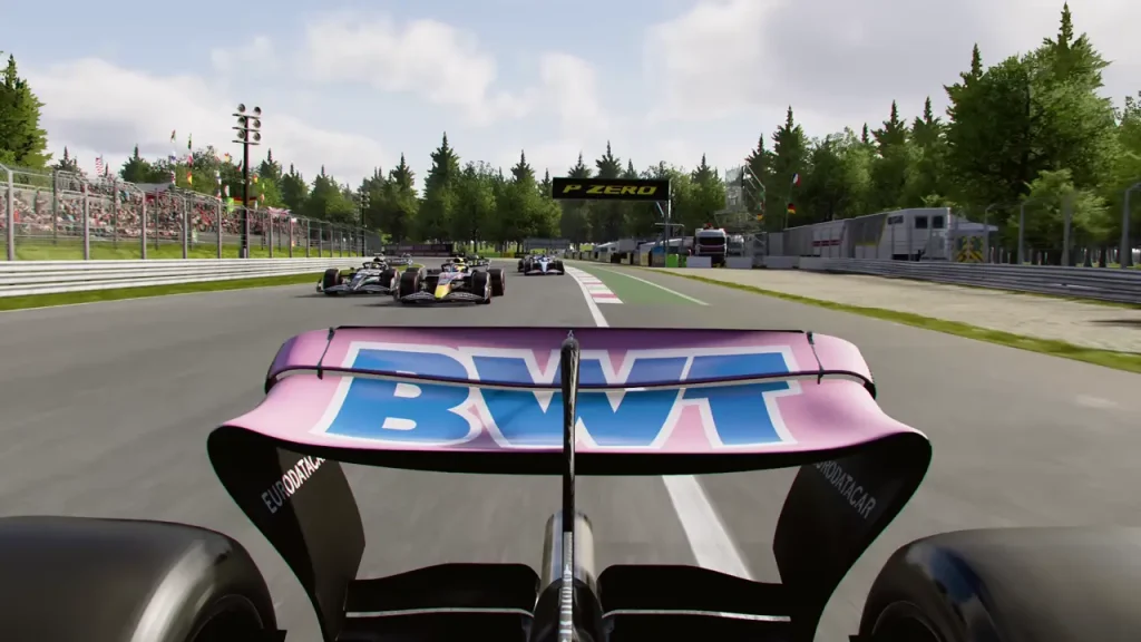 F1 23 Rear wing gameplay Alpine