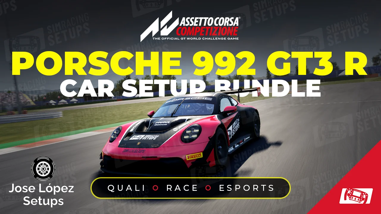 Porsche 992 GT3 R ACC Car Setup Bundle Sim Racing Setups