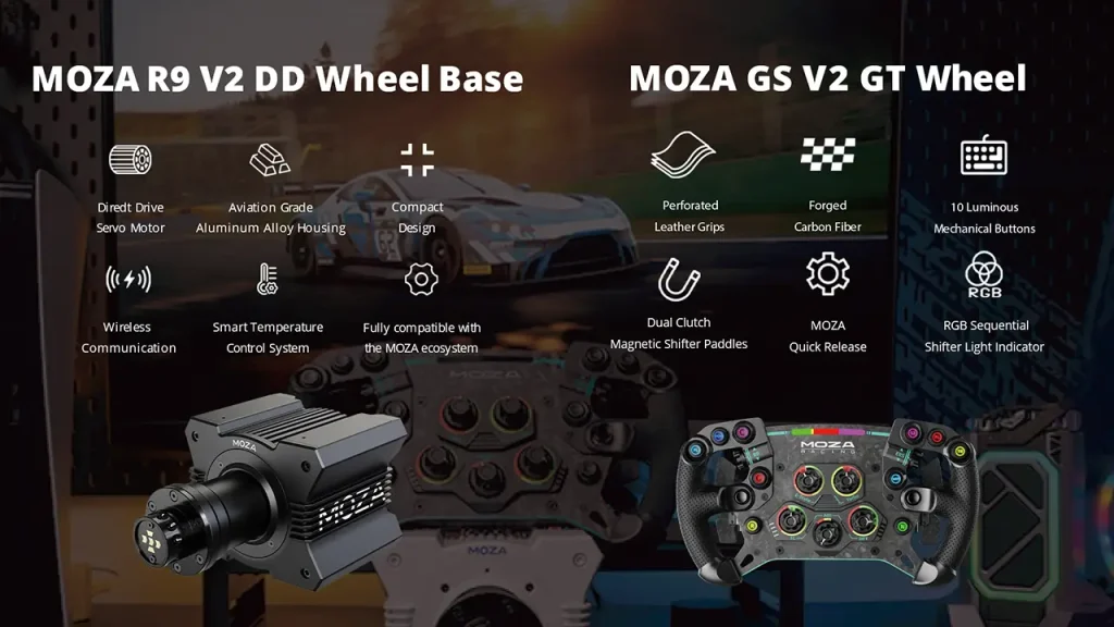 MOZA GS GT V2 Wheel bundle