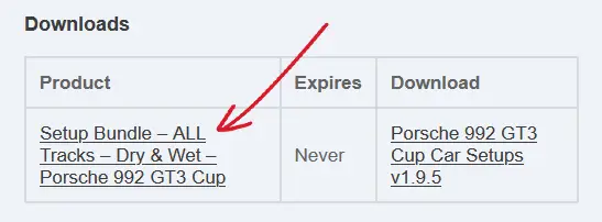 SRS ACC Setup updates order