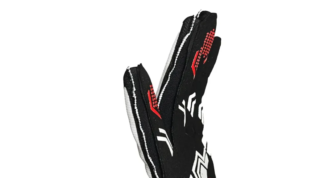 Externally stitched sim racing gloves