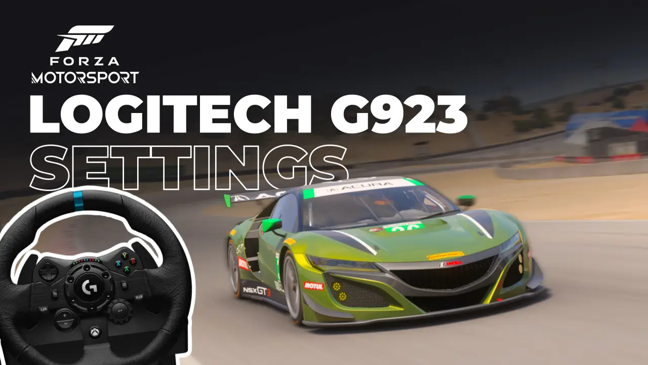 Logitech G923 settings Forza Motorsport