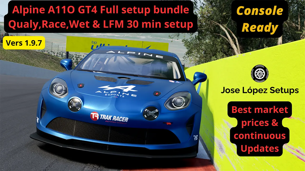 ACC Alpine GT4 Setups