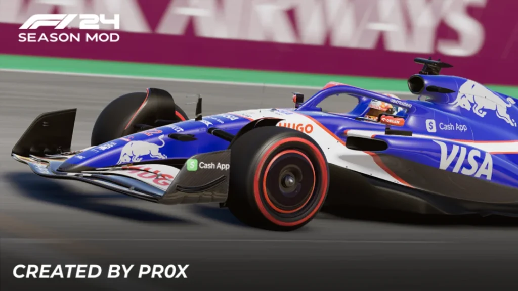 F1 24 Season mod Visa CashApp RB