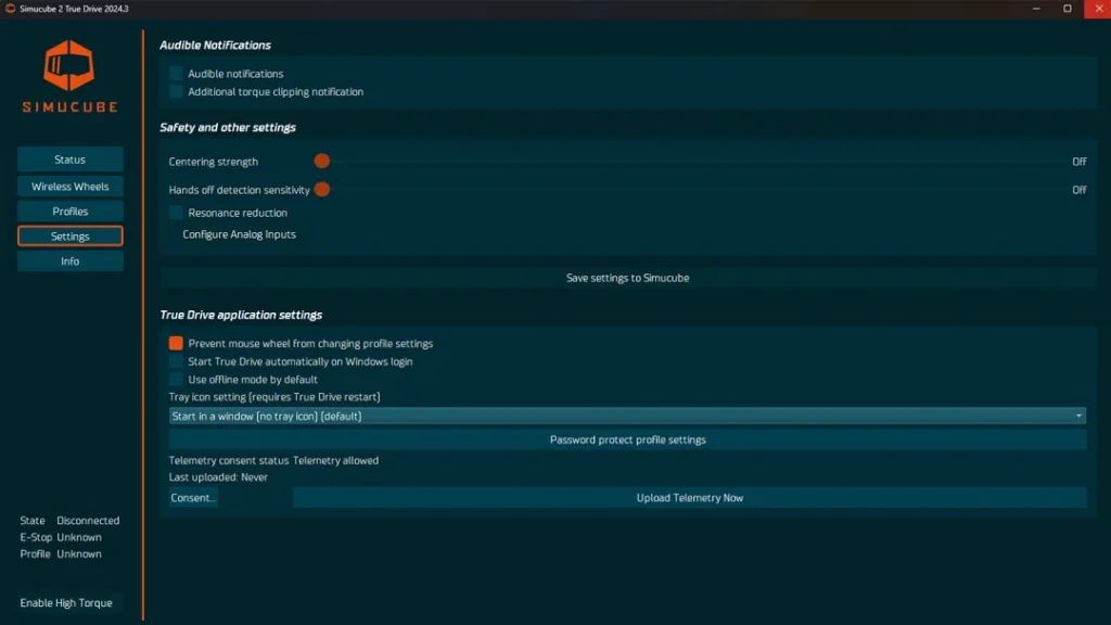 Simucube 2 True Drive software
