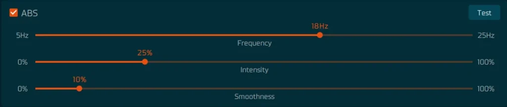 Simucube tuner ABS effect