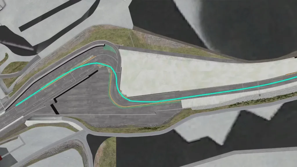 Spa-Francorchamps Racing Line Turn 18 19
