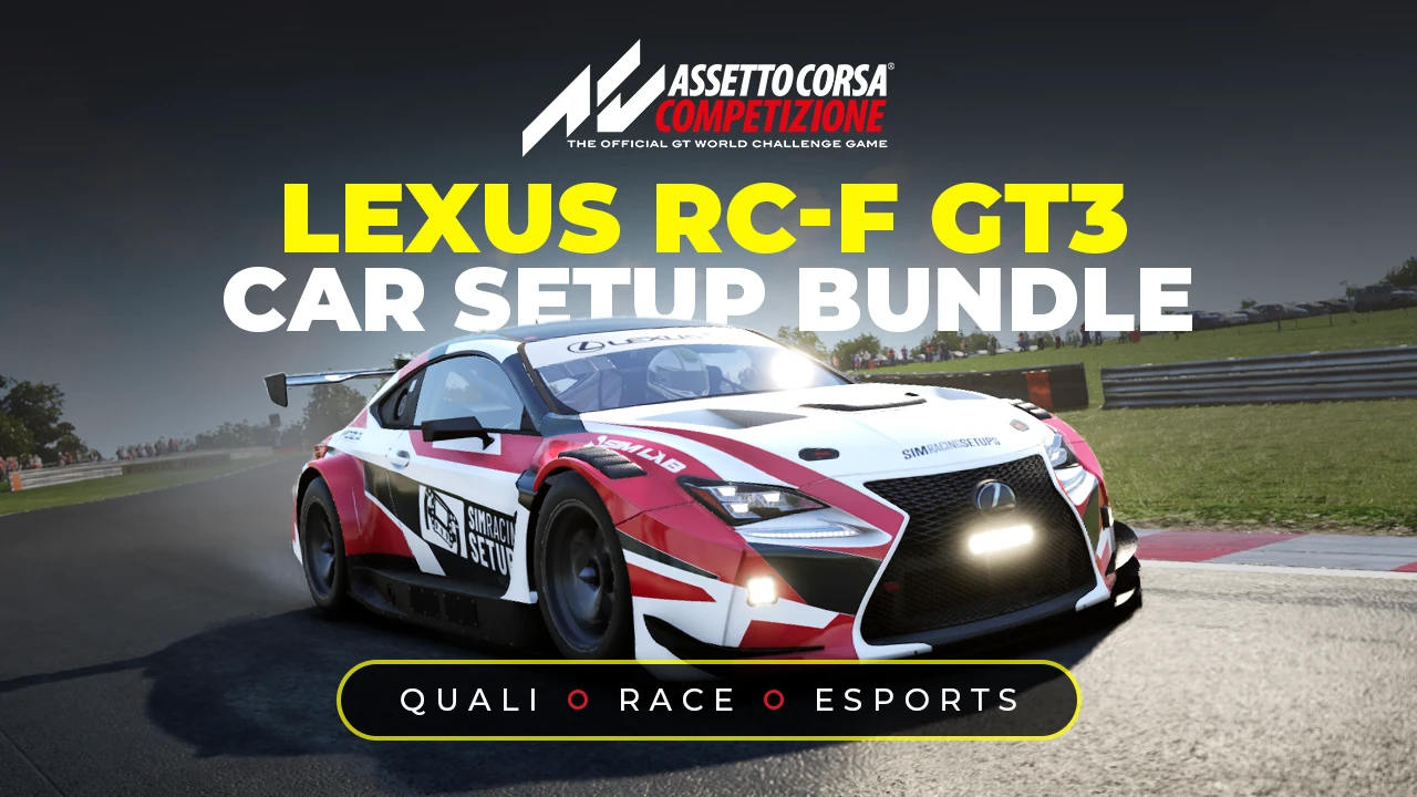 Lexus RC-F GT3 ACC Car Setup Bundle Sim Racing Setups Watermarked
