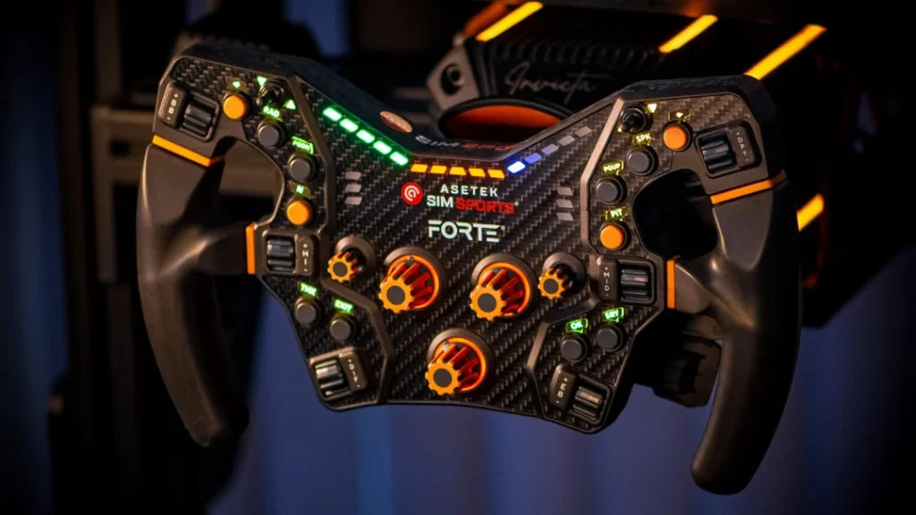 Asetek Forte Formula Wheel Orange Encoders