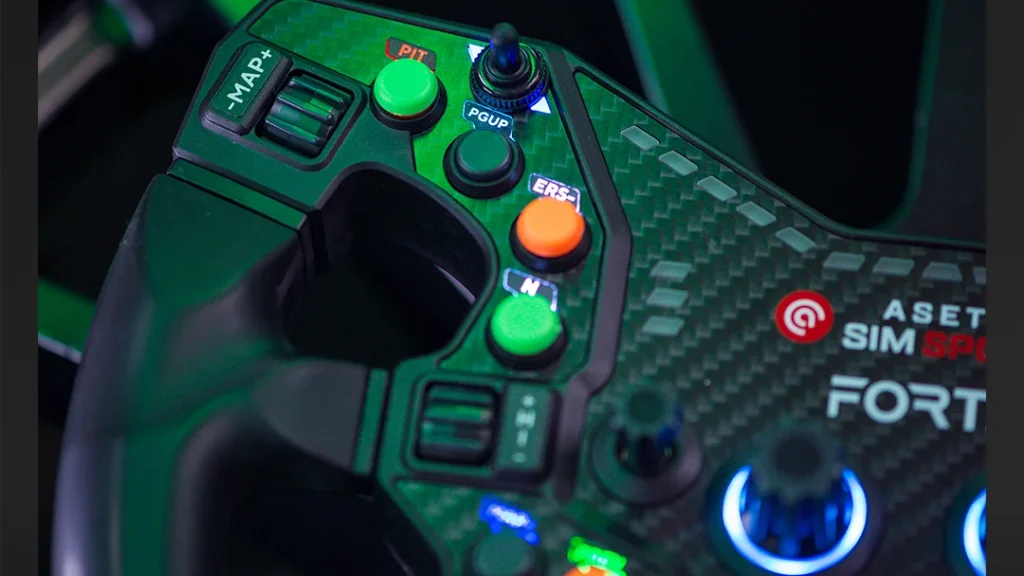 Asetek Forte wheel button colours
