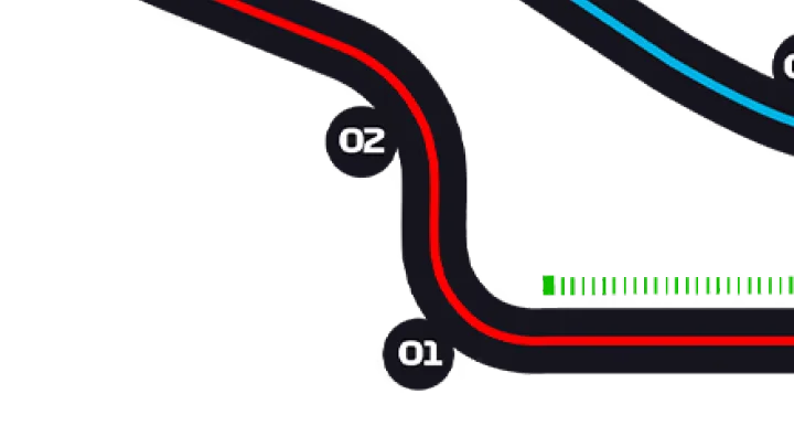 Spain Track Turns 1-2