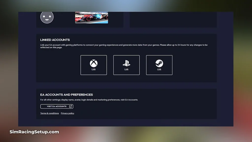EA Racenet how to link Xbox or Playstation