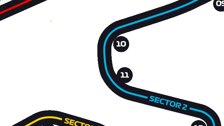 Spa-Francorchamps Track Map Turns 10-11