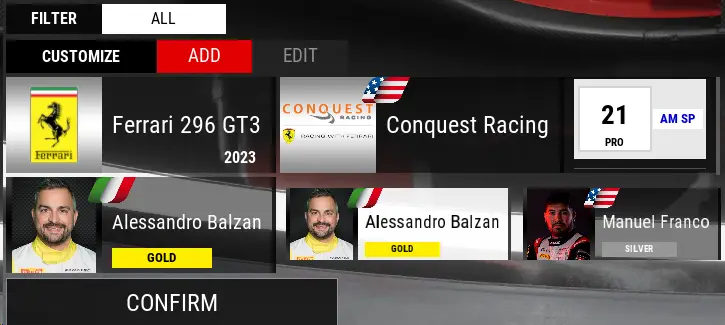 ACC Create custom livery in game