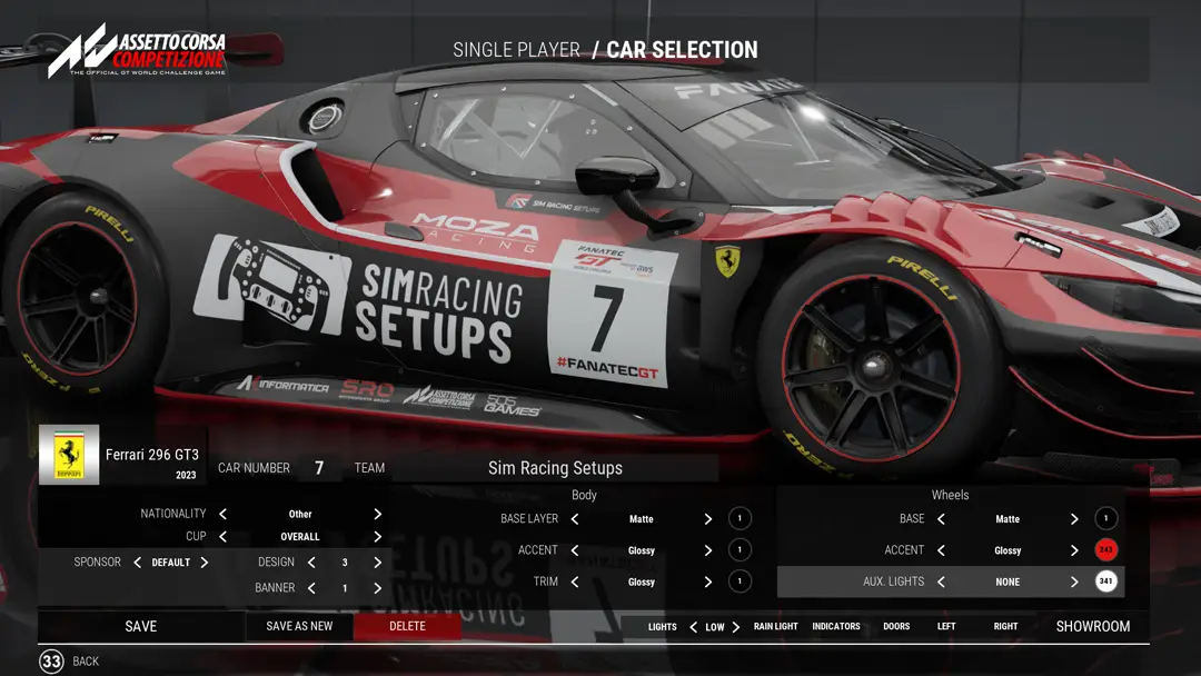 ACC Matte custom livery