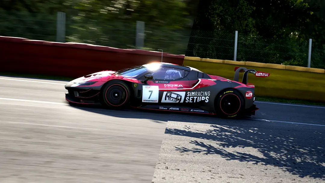 ACC Take screenshot with motion blur Ferrari 296 GT3
