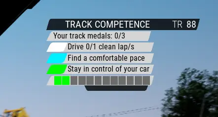 ACC Track Competence First Track Medal