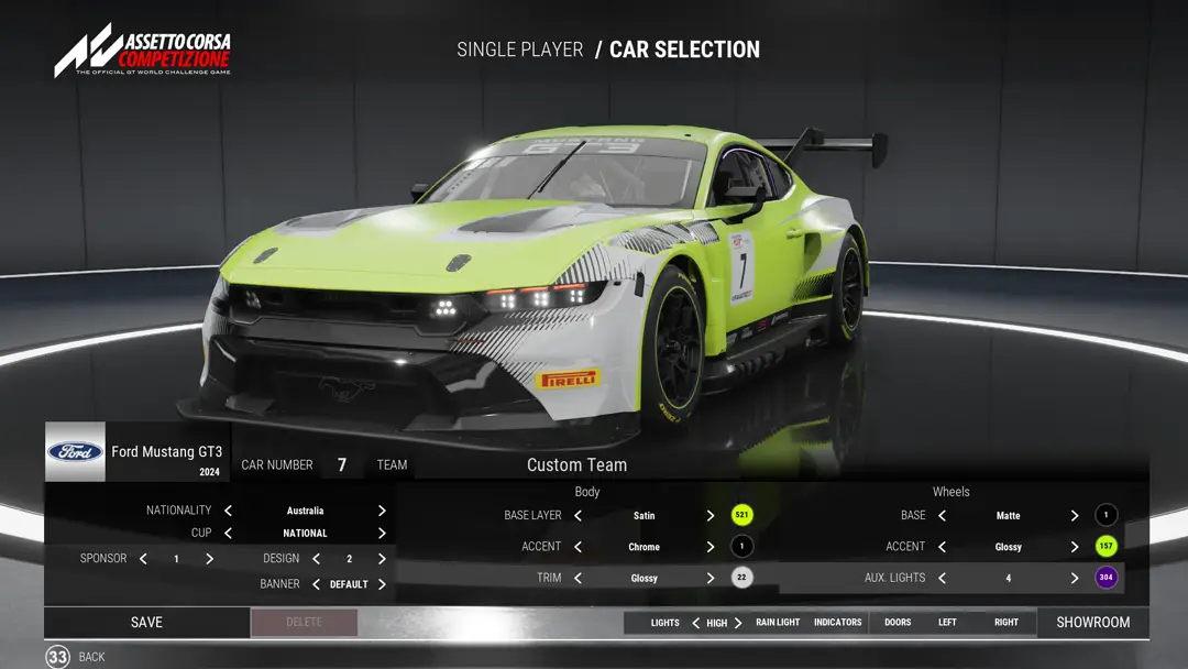 ACC in game livery editor