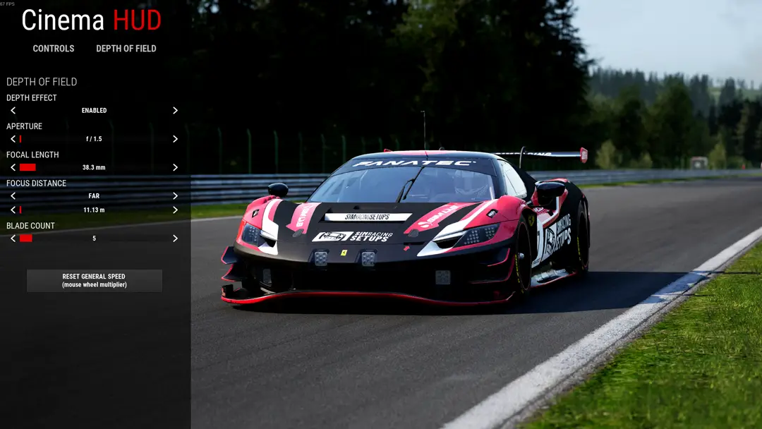 ACC photo depth of field apeture size at f 1.5